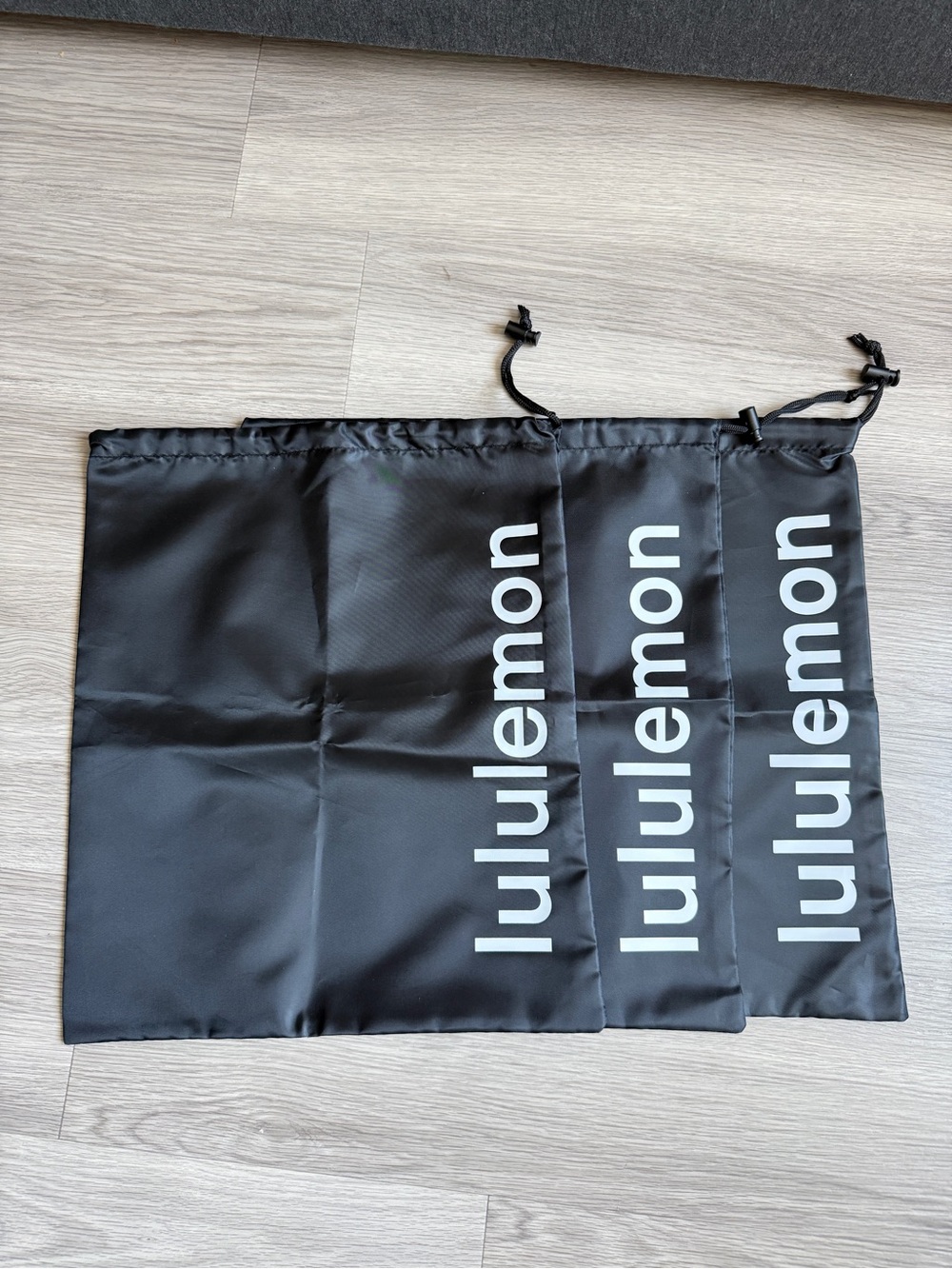 Lululemon Drawstring Bags | Set of 3 | Black